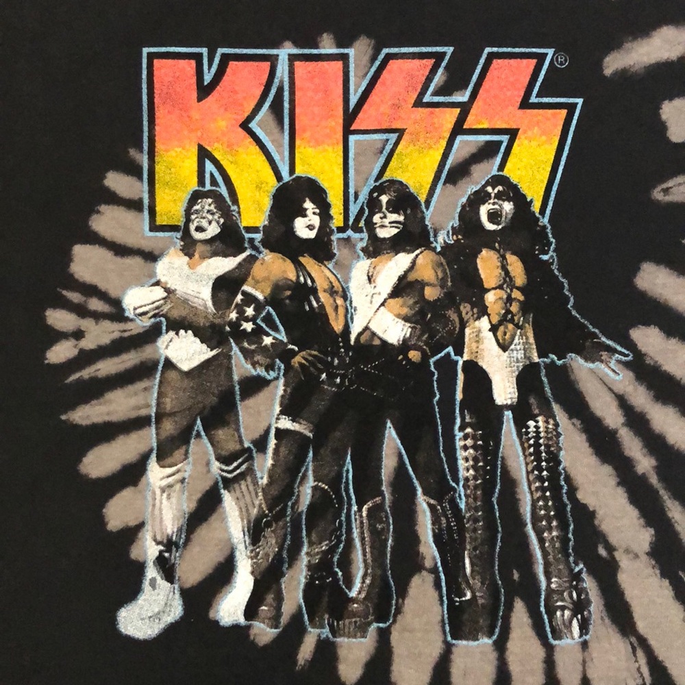 KISS TIE DYE T-SHIRT (M) 🍁